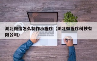 寿光湖北微信怎么制作小程序（湖北微程序科技有限公司）